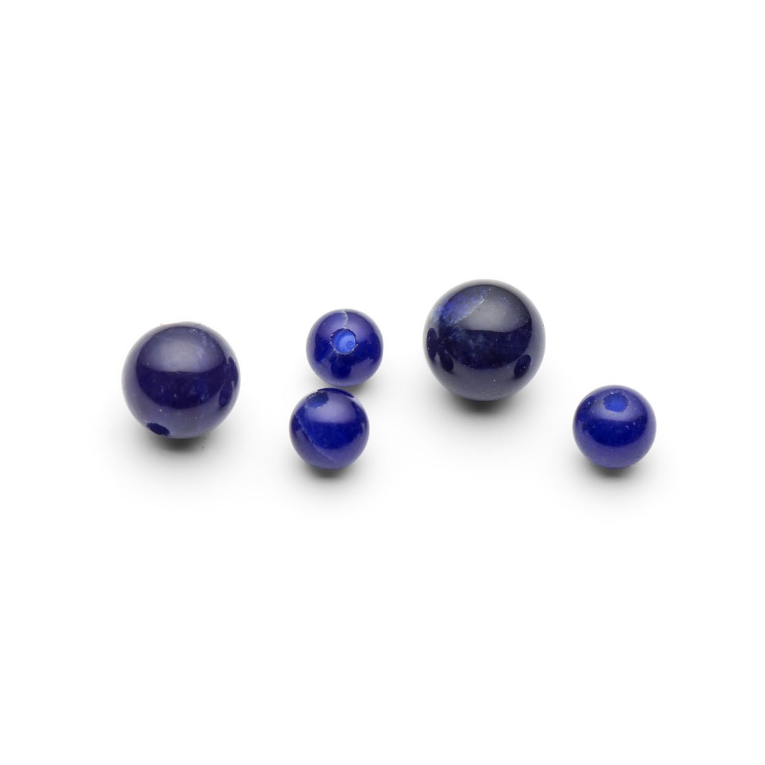 Sodalite Round Half Drilled Beads