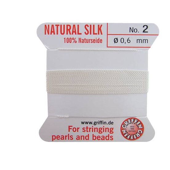 Griffin Natural Silk Bead Stringing Thread